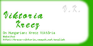 viktoria krecz business card